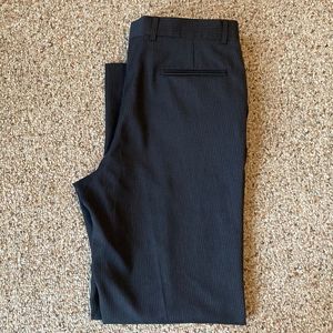 Jones New York Dark Grey Stripped Business Slacks Plus Size 2X